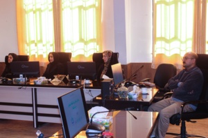 نشست صمیمانه هیأت رئیسه دانشگاه با اعضاء هیأت علمی دانشکده فنی و مهندسی